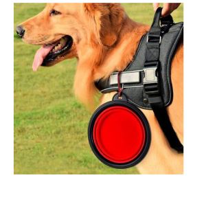 Comedouro bebedouro retrátil silicone pet