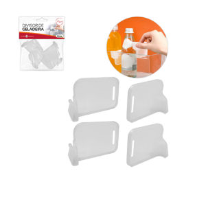 Organizador divisória de geladeira com 4 unidades