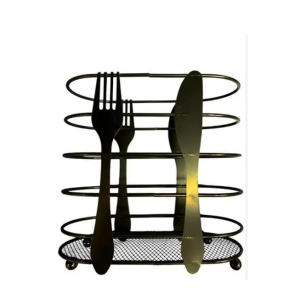 Porta talher de metal 16 cm aramado
