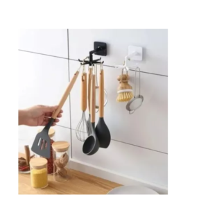 Gancho Rotativo Porta Talher Giratório Suporte Parede